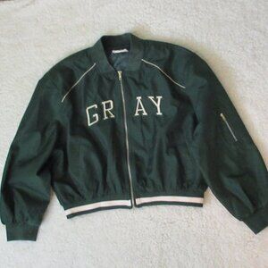 T.R. Women's Green Jacket "Gray" Size S/M